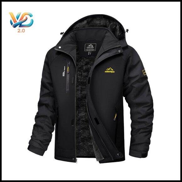 Men's Winter Ski Jacket Water Resistant Fleece Lined Snowboard Parka